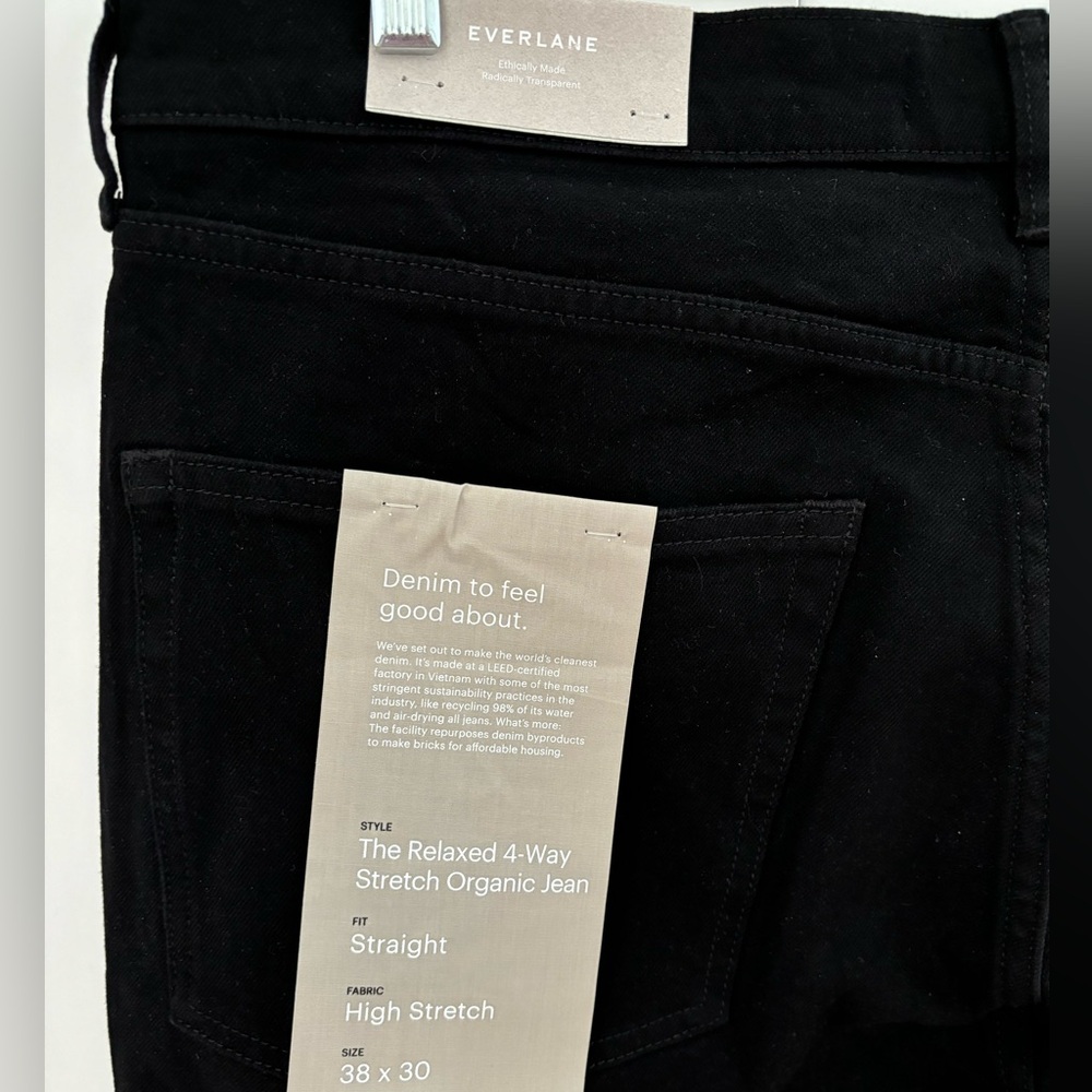 Everlane Men’s The Relaxed 4-Way Stretch Organic Jean 38x30